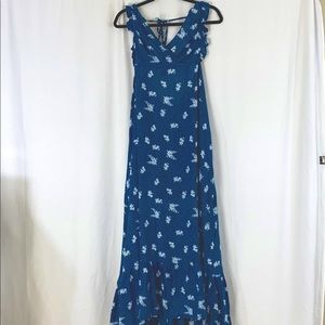 NEW Tiare Hawaii Bloom Navy Maxi Dress
